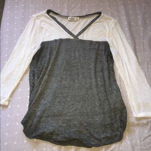 Jersey/Baseball Tee.    3/4 length sleeves.